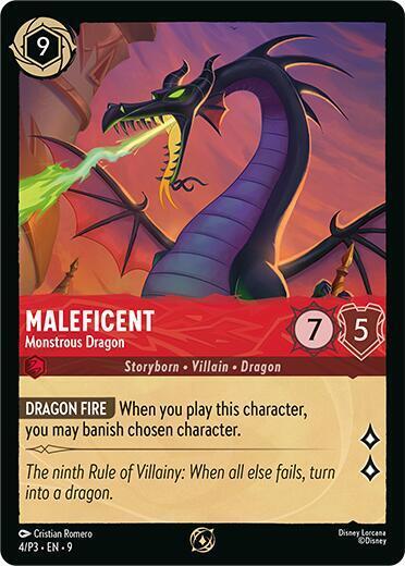 Maleficent - Monstrous Dragon Card Front