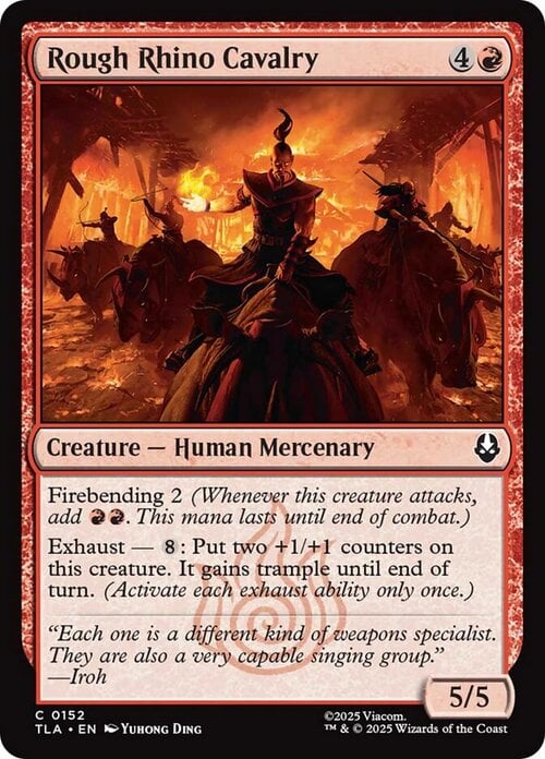 Rough Rhino Cavalry Card Front