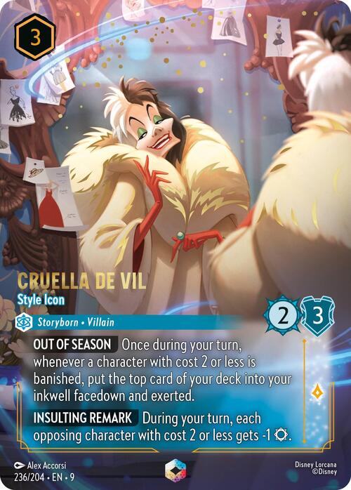Cruella De Vil - Style Icon Card Front