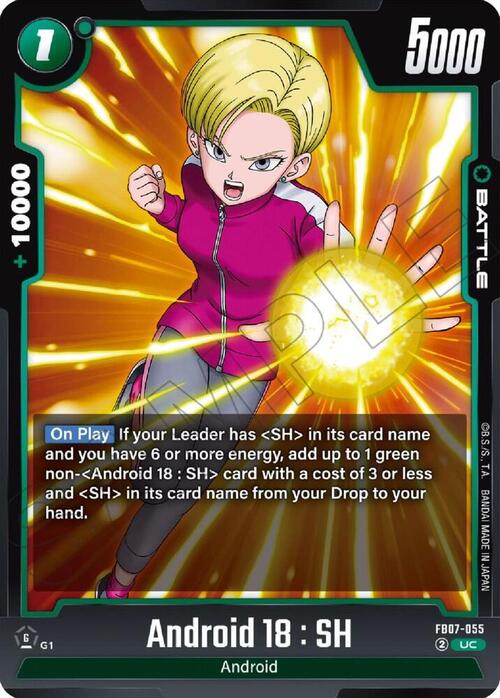 Android 18 : SH Card Front
