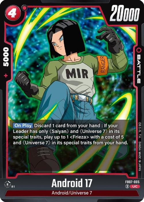 Android 17 Card Front