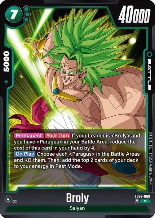 Broly Card Front