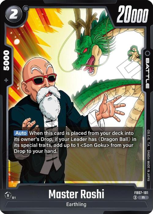 Master Roshi Card Front