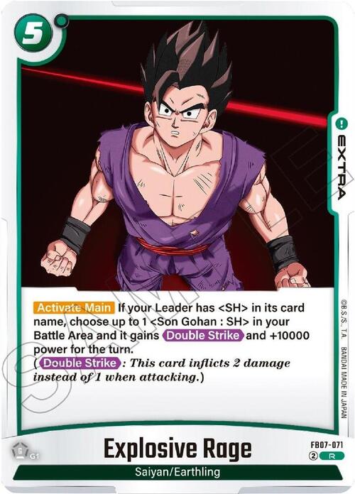 Explosive Rage Card Front
