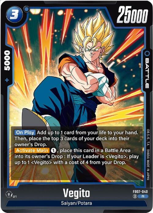 Vegito Card Front