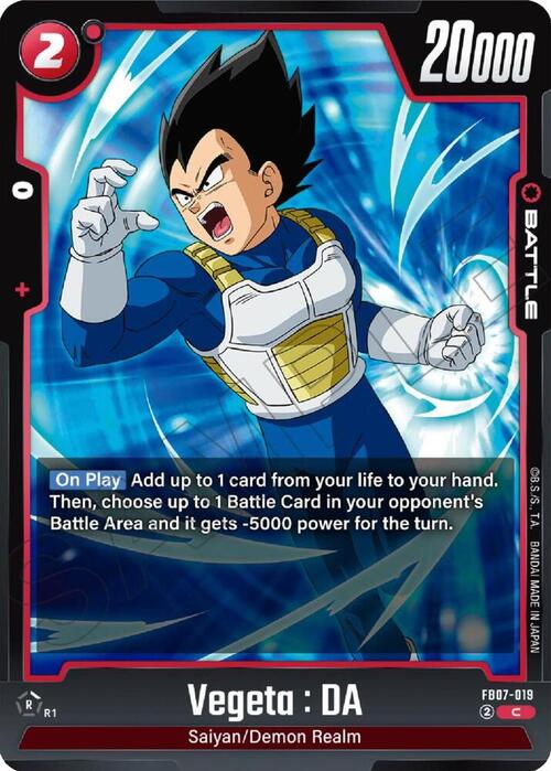 Vegeta : DA Card Front