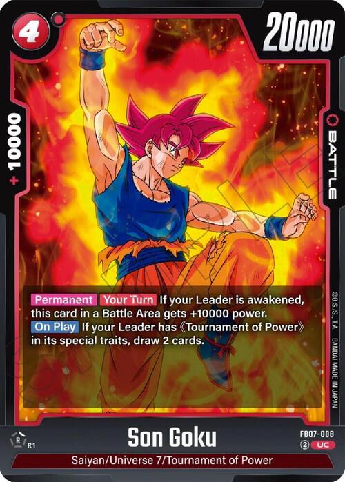 Son Goku Card Front