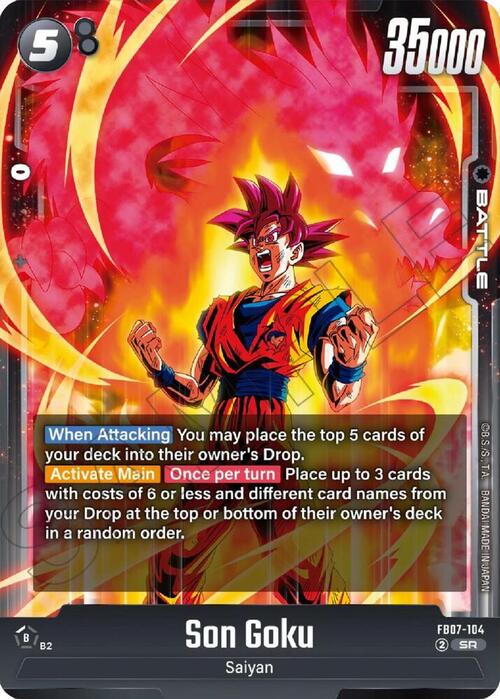 Son Goku Card Front