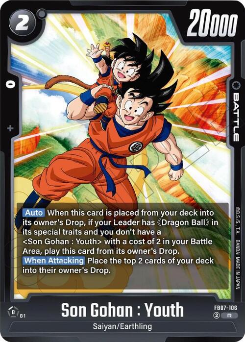 Son Gohan : Youth Card Front