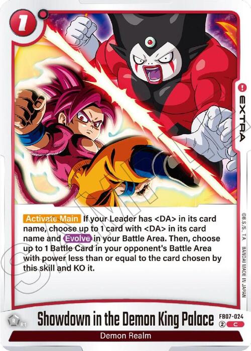 Showdown in the Demon King Palace Card Front