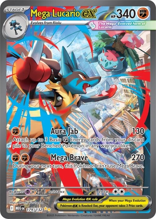 Mega Lucario ex Card Front