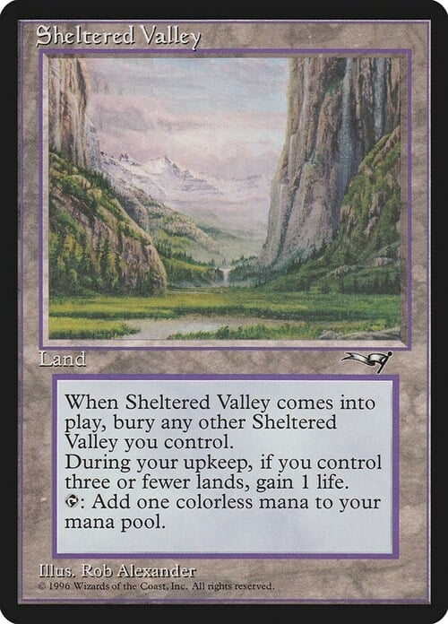 Sheltered Valley Card Front