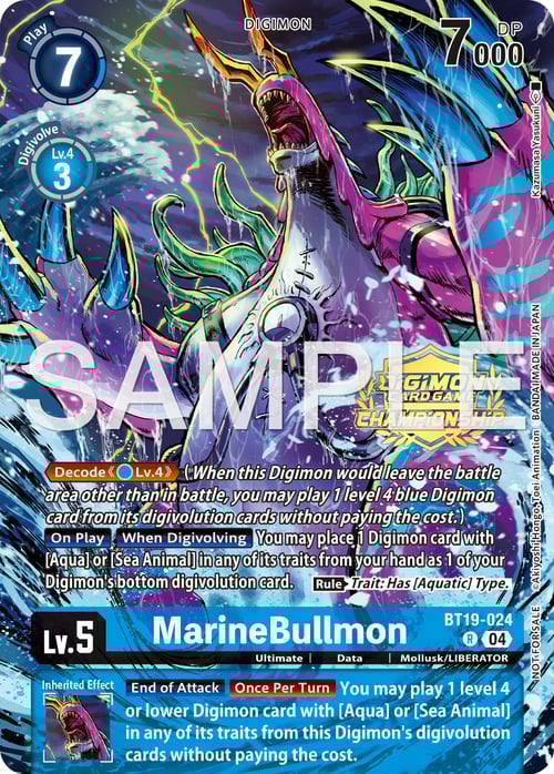 MarineBullmon Card Front