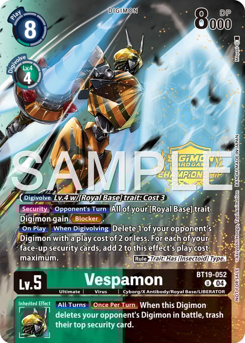 Vespamon Card Front