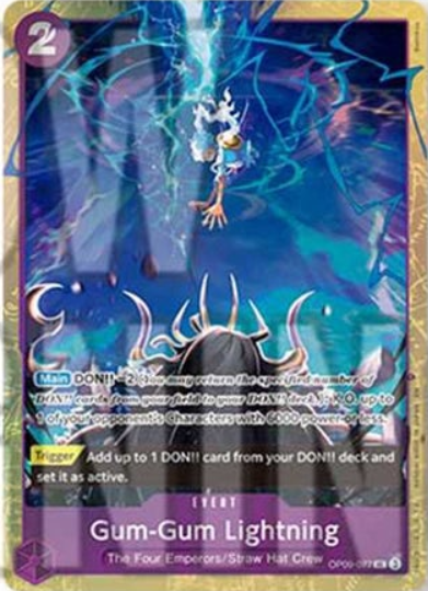 Gum-Gum Lightning Card Front