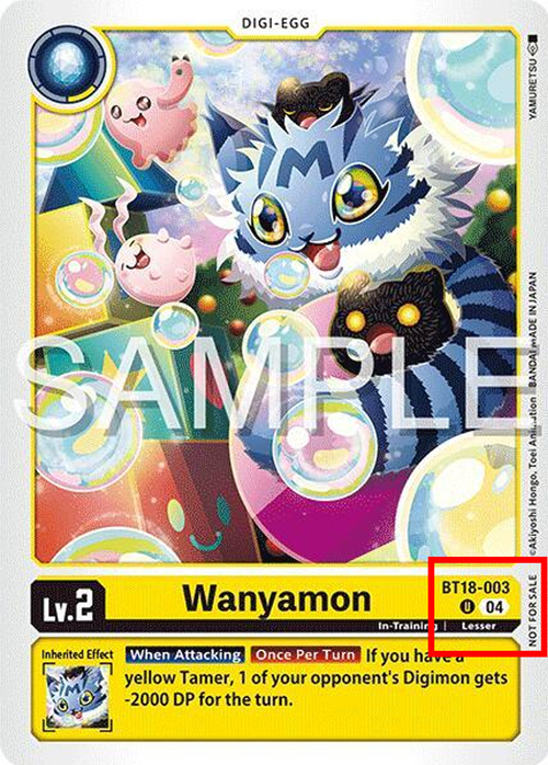 Wanyamon Card Front