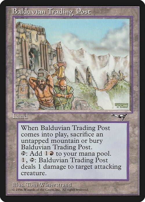 Balduvian Trading Post Card Front