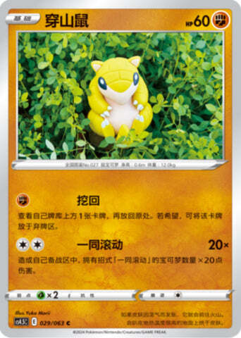 Sandshrew Card Front