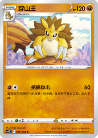 Sandslash Card Front