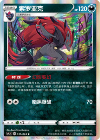 Zoroark Card Front