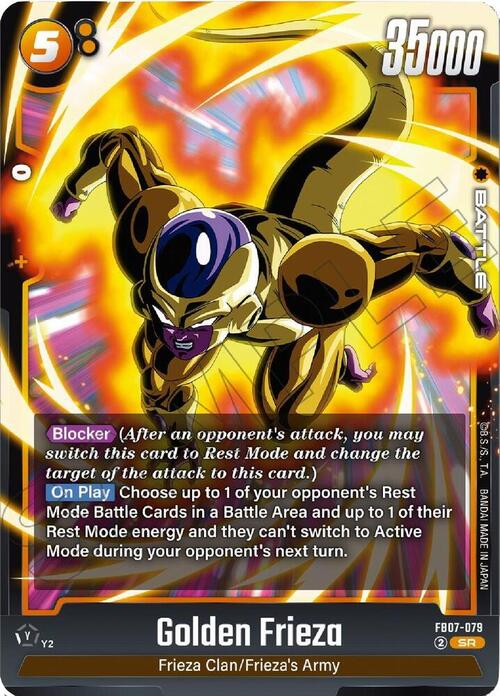 Golden Frieza Card Front