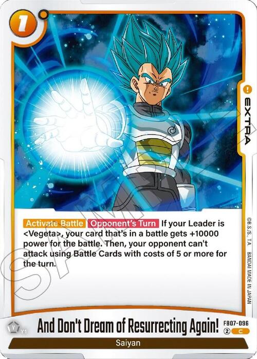 And Don't Dream of Resurrecting Again! Card Front