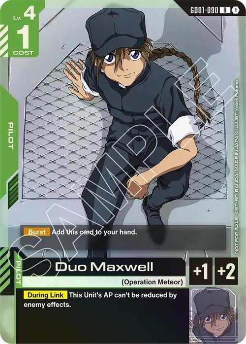 Duo Maxwell Card Front