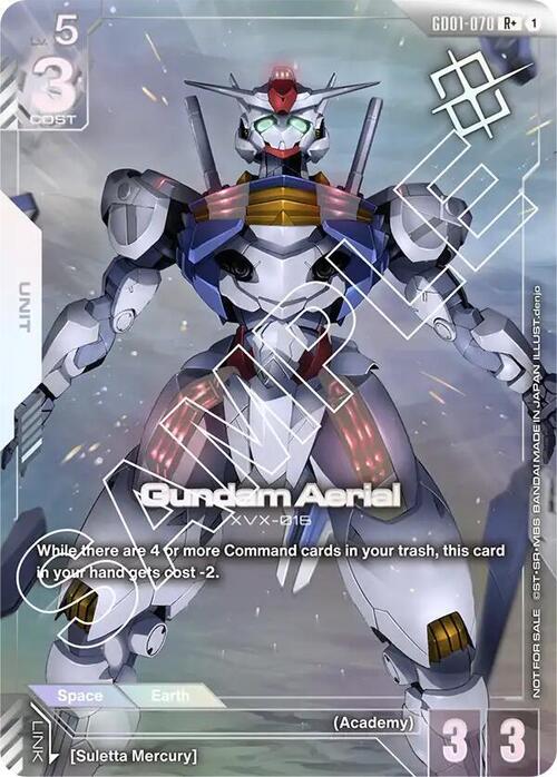 Gundam Aerial Card Front