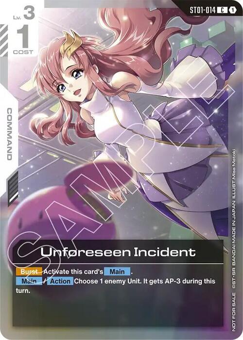 Unforeseen Incident Card Front