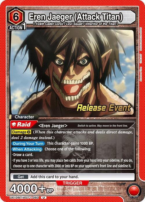 Eren Jaeger (Attack Titan) Card Front