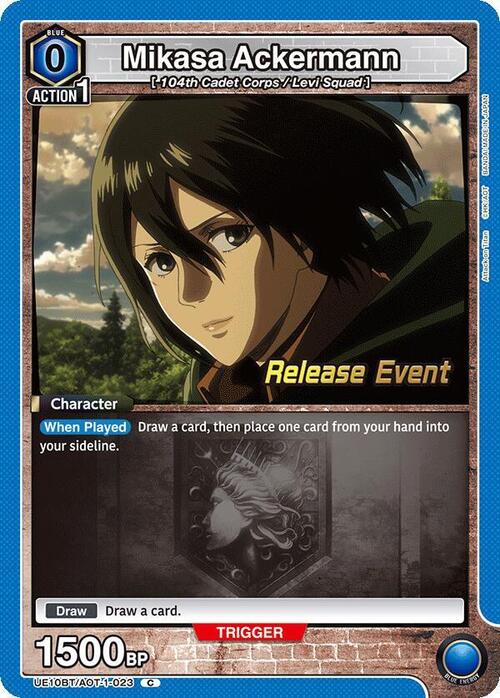 Mikasa Ackermann Card Front