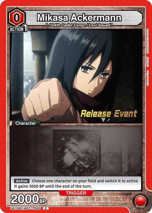 Mikasa Ackermann Card Front
