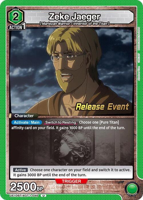 Zeke Jaeger Card Front
