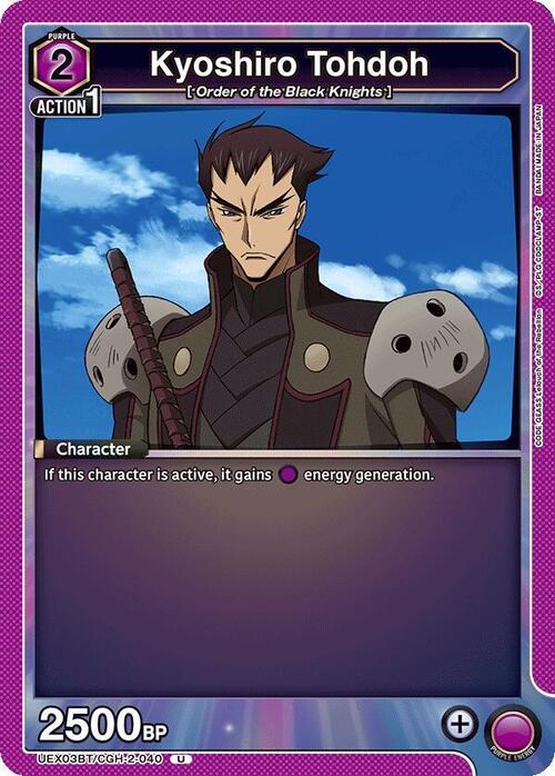 Kyoshiro Tohdoh Card Front