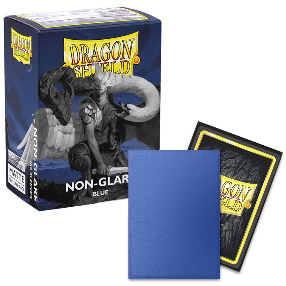 100 Dragon Shield Sleeves - Matte Blue
