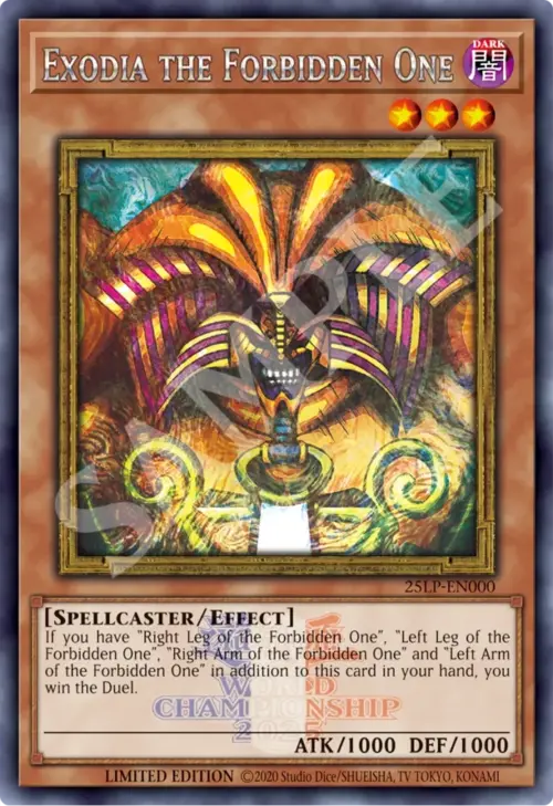 Exodia the Forbidden One Card Front