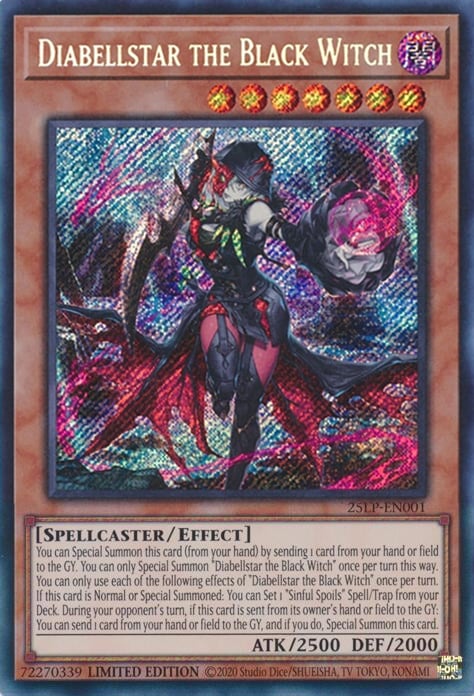 Diabellstar the Black Witch Card Front