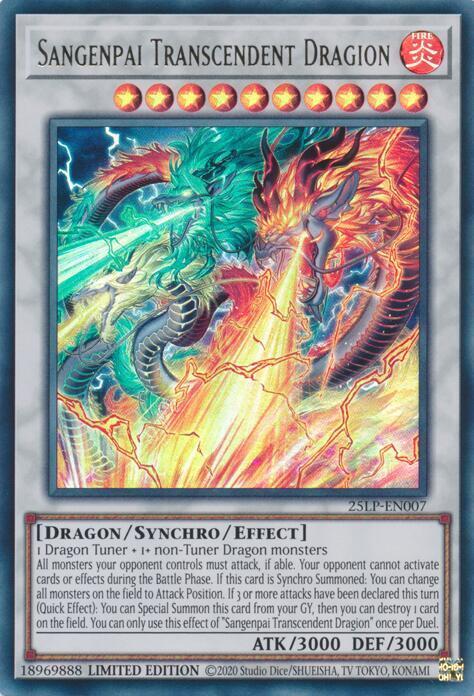 Sangenpai Transcendent Dragion Card Front