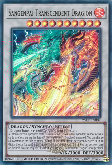 Sangenpai Transcendent Dragion Card Front
