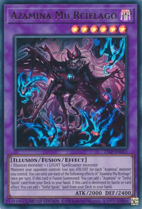 Azamina Mu Rcielago Card Front