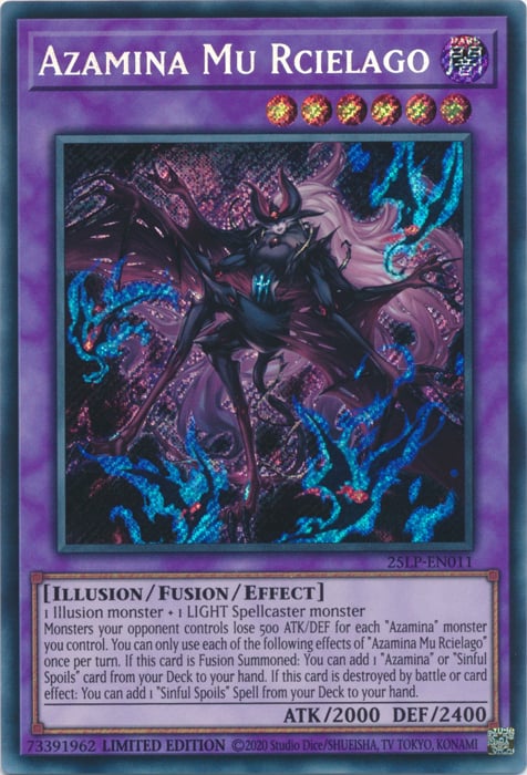Azamina Mu Rcielago Card Front
