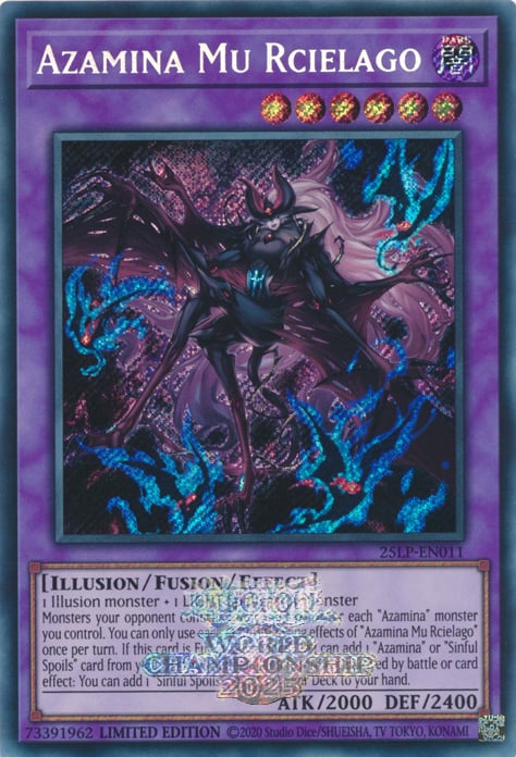 Azamina Mu Rcielago Card Front