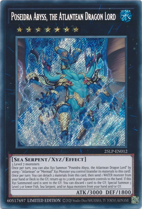 Poseidra Abyss, the Atlantean Dragon Lord Card Front
