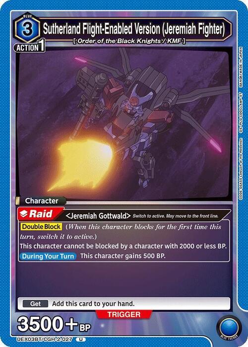 Sutherland Flight-Enabled Version (Jeremiah Fighter) Card Front