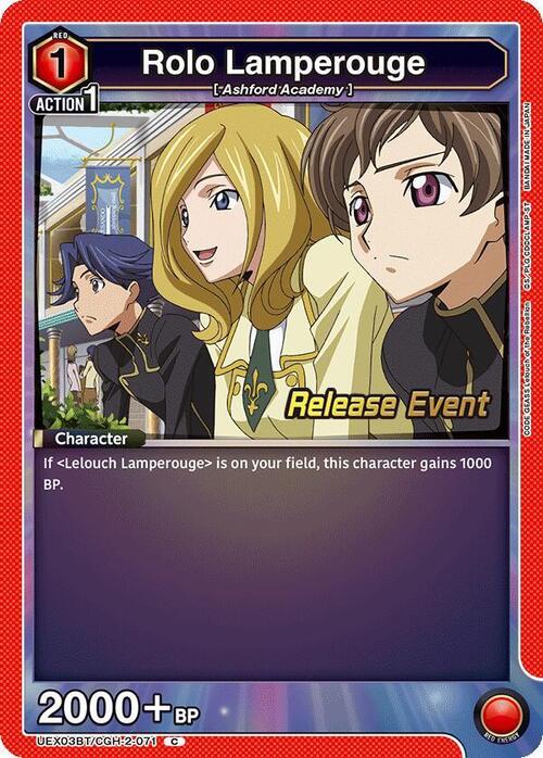 Rolo Lamperouge Card Front