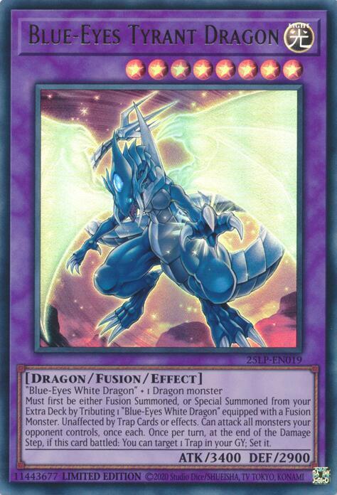 Blue-Eyes Tyrant Dragon Card Front