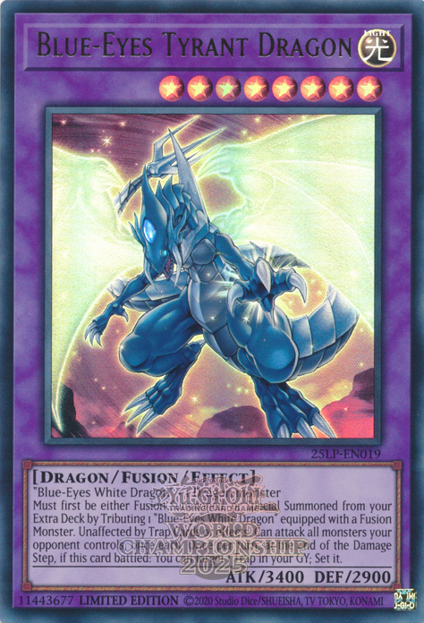 Blue-Eyes Tyrant Dragon Card Front
