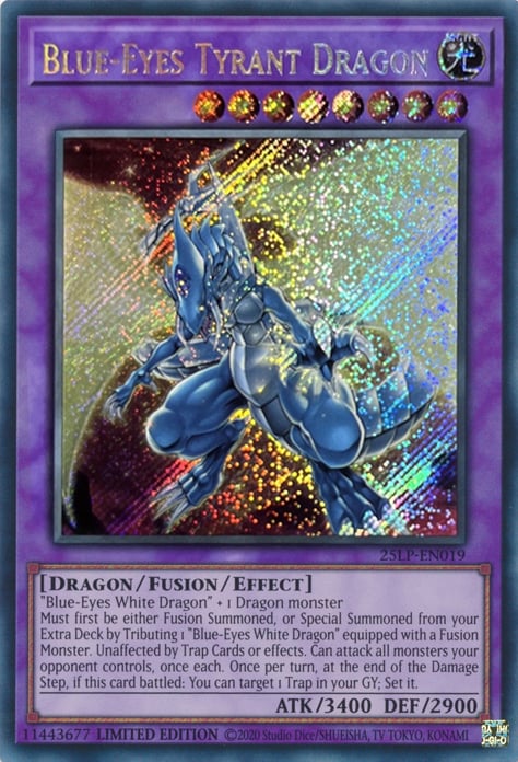 Blue-Eyes Tyrant Dragon Card Front