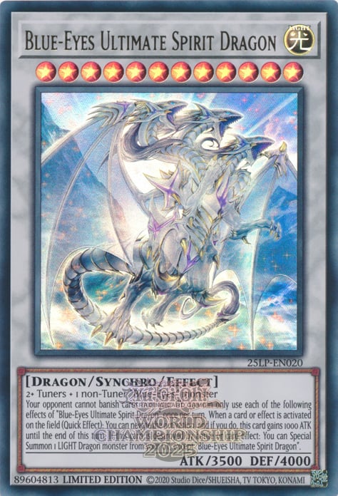 Blue-Eyes Ultimate Spirit Dragon Card Front