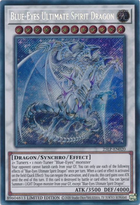Blue-Eyes Ultimate Spirit Dragon Card Front